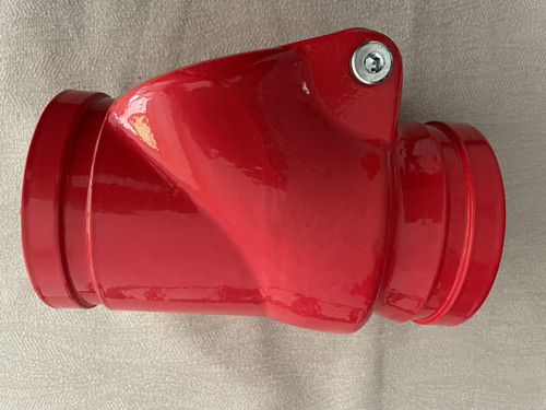 溝槽式旋啟止回閥背面